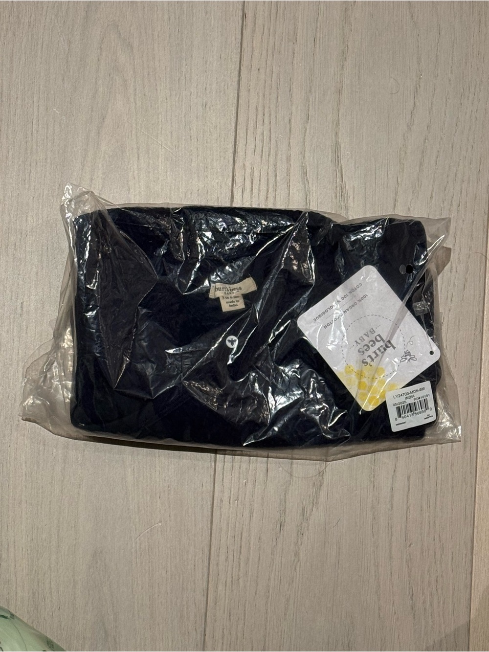 Burt's Bees Organic Cotton Quilted Bee Wrap-Front Jumpsuit in Midnight Blue NWT